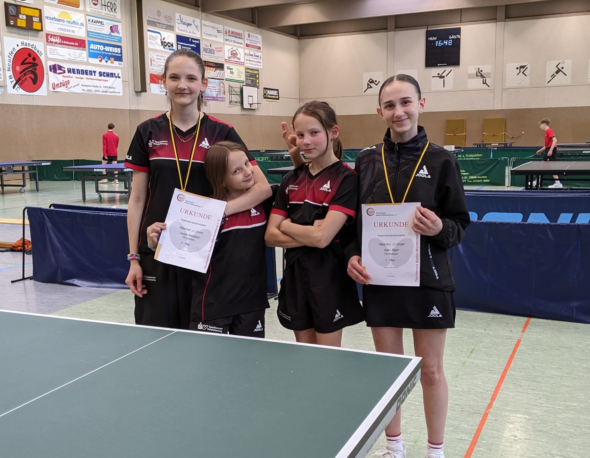 Top-Ergebnisse bei der Tischtennis-Regionsrangliste in Neuffen