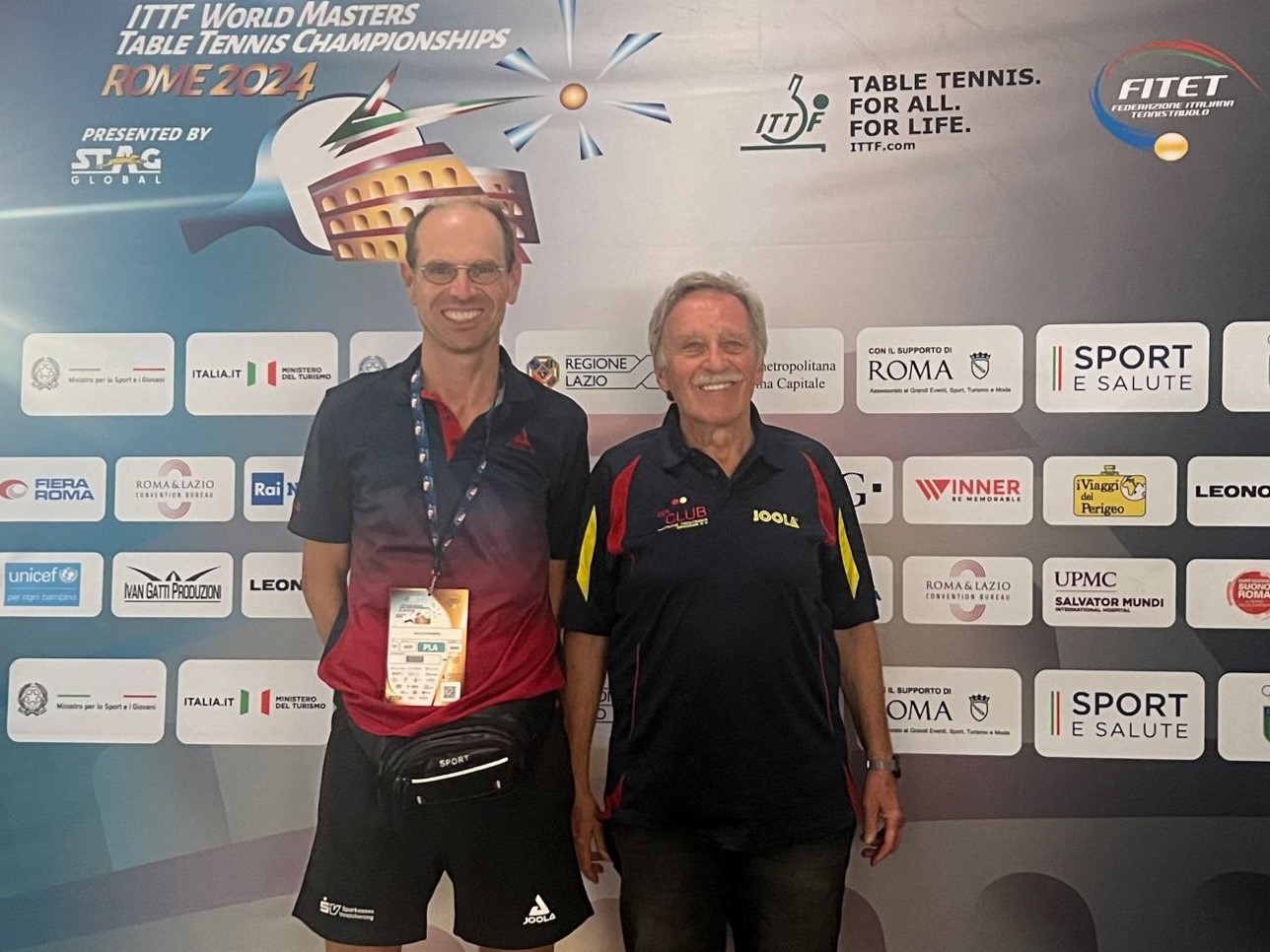 Ralf & Rudi bei den Senioren-Weltmeisterschaften in Rom